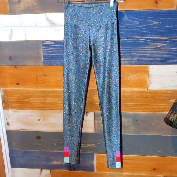 Goldsheep GS Pink Party Glitter Leggings XS - Picture 1 of 8